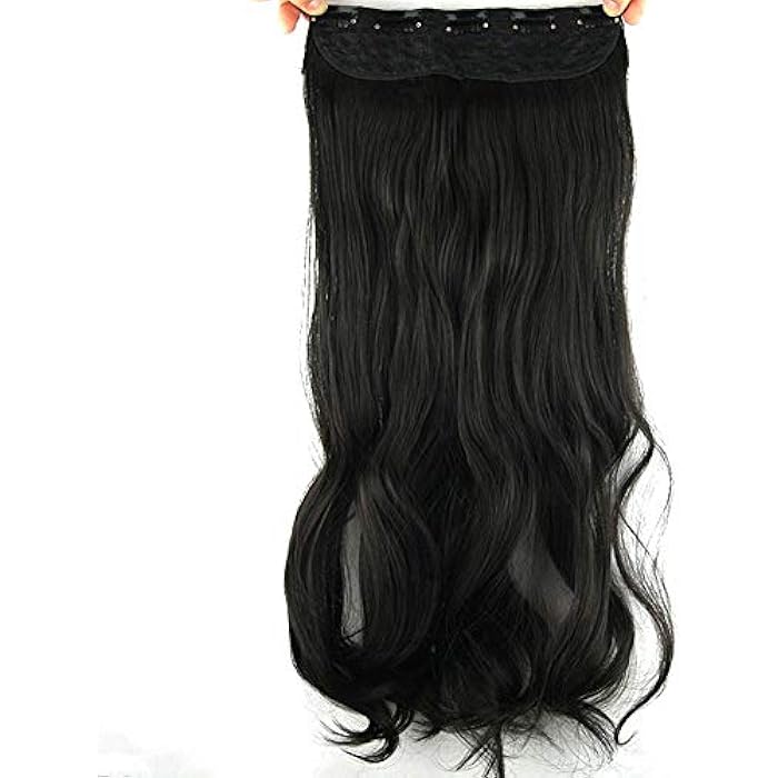 DILLARDS Fashion Fluffy Long Curly Hair Extension Black W2018 - Image 3